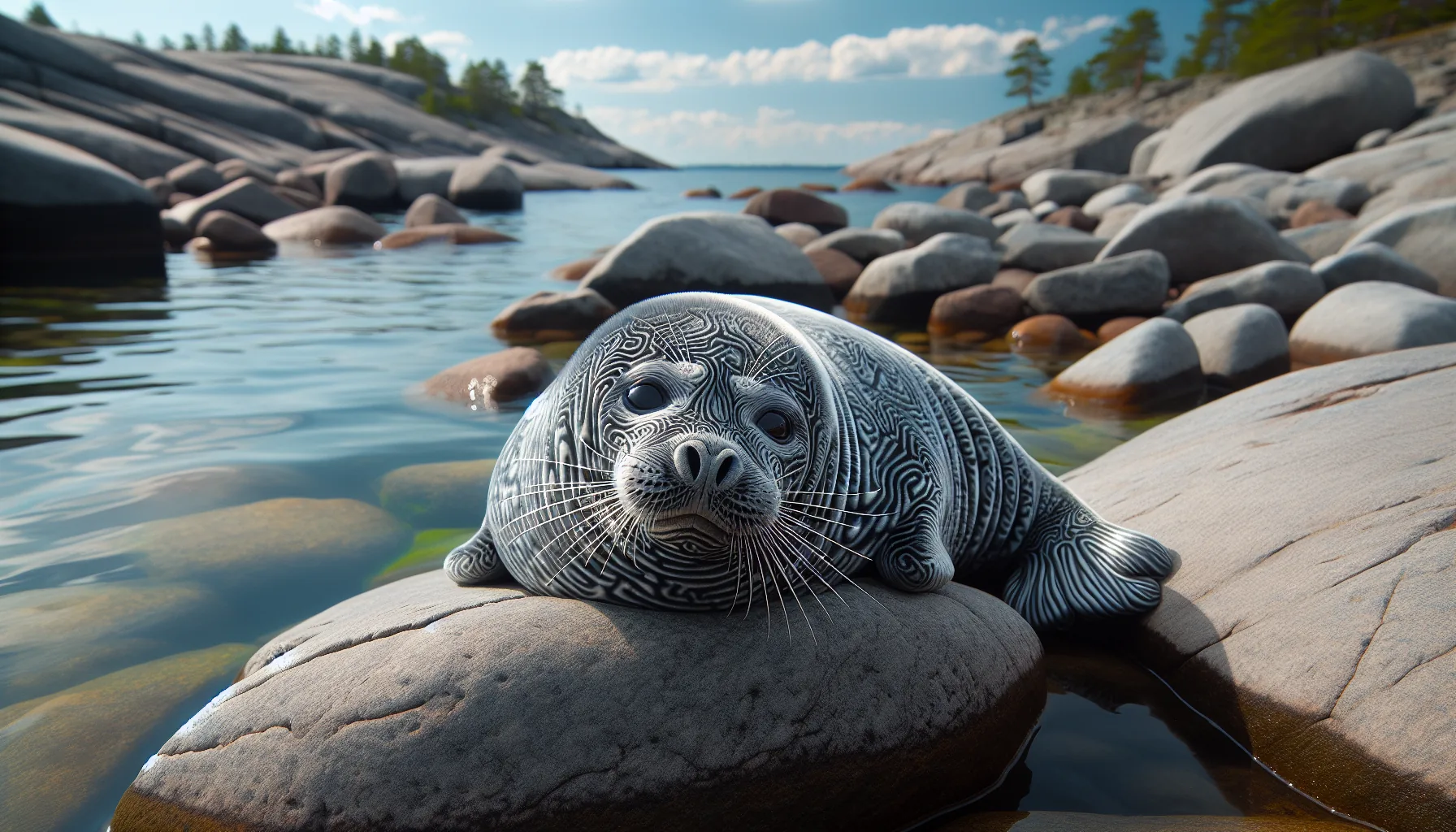 Phoque annel&eacute; du Ladoga, esp&egrave;ce end&eacute;mique du plus grand lac d'Europe